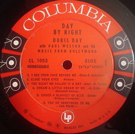 Doris Day With Paul Weston And His Music From Hollywood - Day By Night - LP