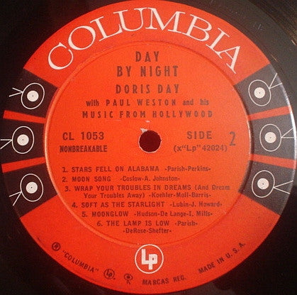 Doris Day With Paul Weston And His Music From Hollywood - Day By Night - LP