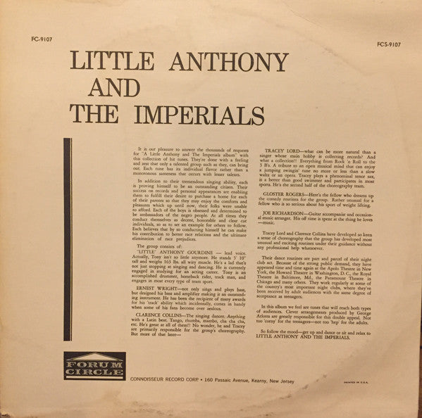 Little Anthony & The Imperials - Sing Their Big Hits - LP