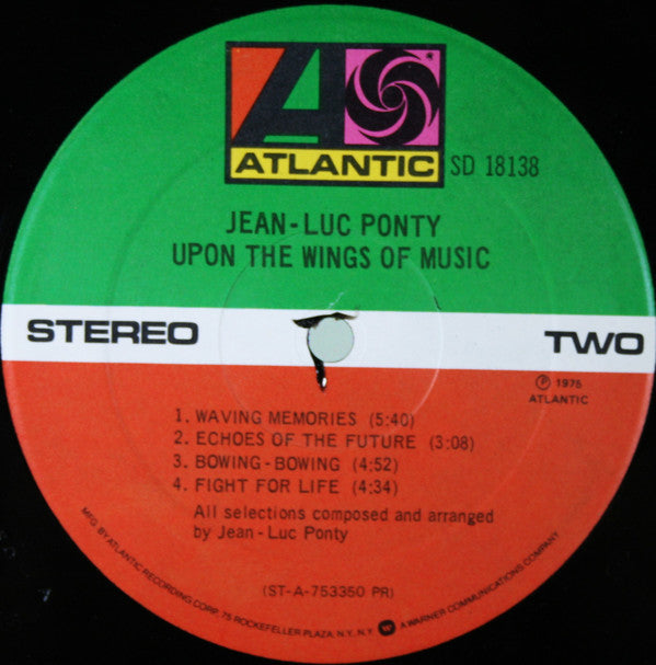 Jean-Luc Ponty - Upon The Wings Of Music - LP