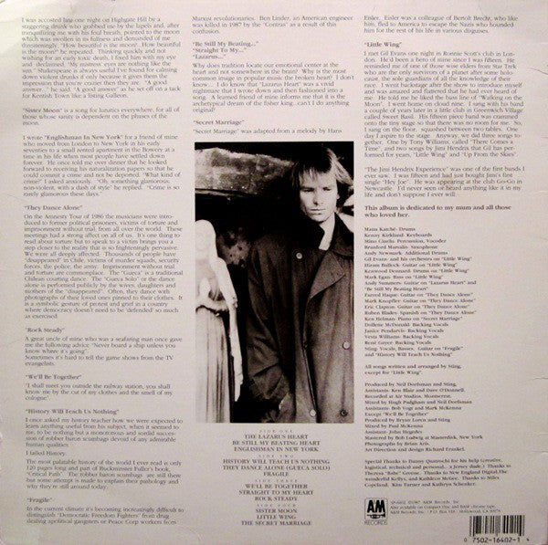 Sting - ...Nothing Like The Sun - LP