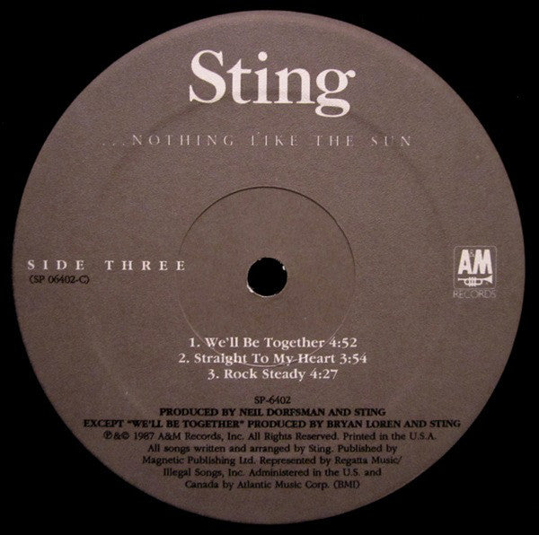 Sting - ...Nothing Like The Sun - LP