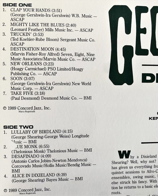 George Shearing - In Dixieland - LP