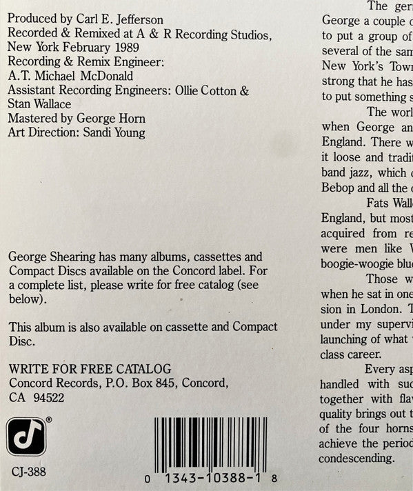 George Shearing - In Dixieland - LP