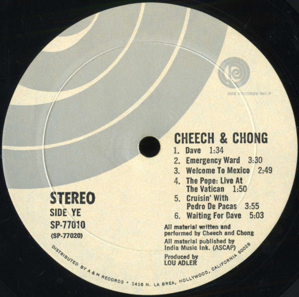 Cheech & Chong - Cheech And Chong - LP