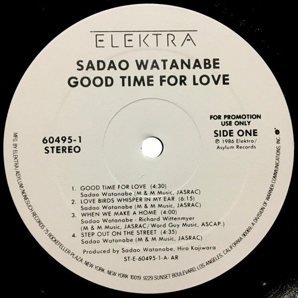 Sadao Watanabe - Good Time For Love - LP