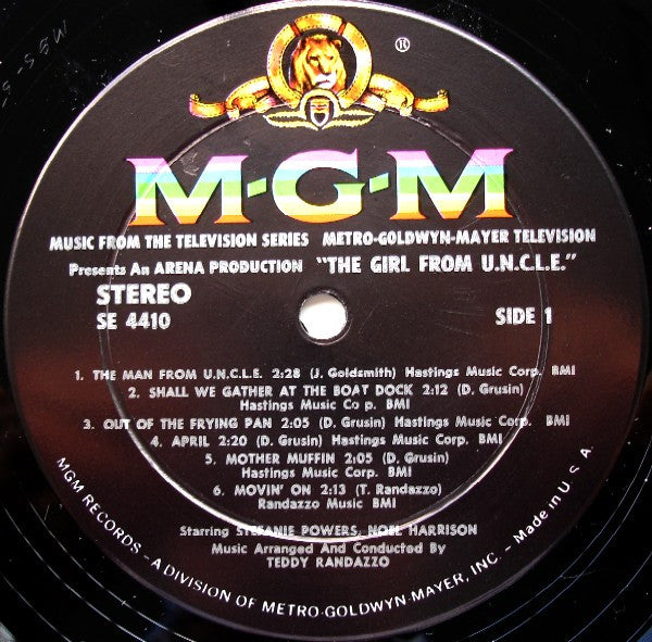 Teddy Randazzo - The Girl From U.N.C.L.E. (Music From The Television Series) - LP