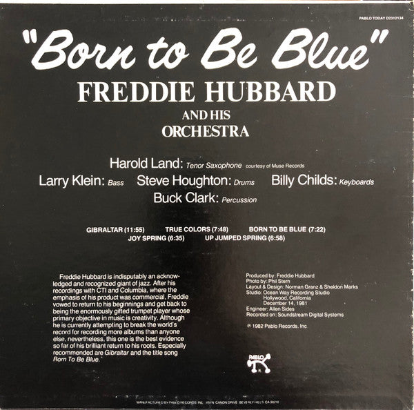 Freddie Hubbard And His Orchestra - Born To Be Blue - LP