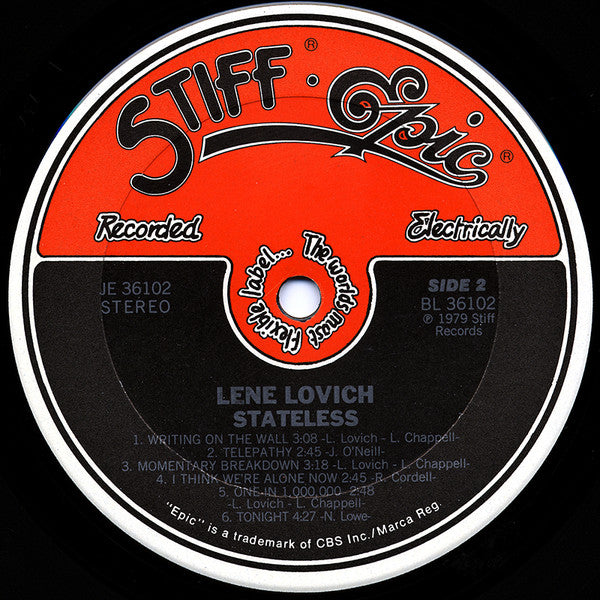 Lene Lovich - Stateless - LP