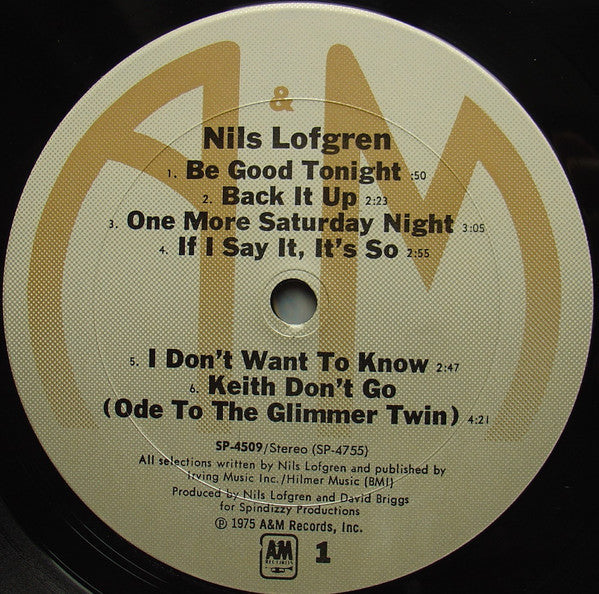 Nils Lofgren - Nils Lofgren - LP