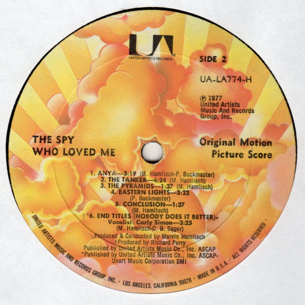 Marvin Hamlisch - The Spy Who Loved Me (Original Motion Picture Score) - LP