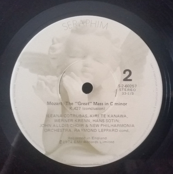 Wolfgang Amadeus Mozart, Raymond Leppard, New Philharmonia Orchestra, John Alldis Choir - The Great Mass in C minor, K.427 - LP