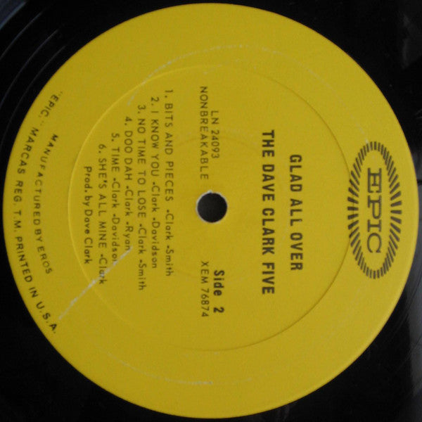 The Dave Clark Five - Glad All Over - LP