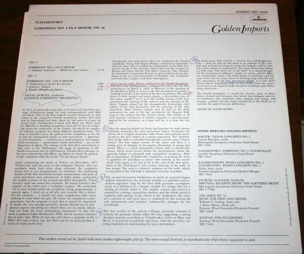Tchaikovsky*, Antal Dorati Conducting London Symphony Orchestra - Symphony No. 4 In F Minor, Opus 36 - LP