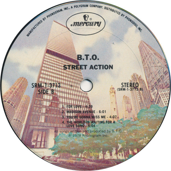 B.T.O.* - Street Action - LP