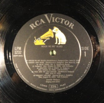Jimmie Rodgers - Never No Mo' Blues - LP
