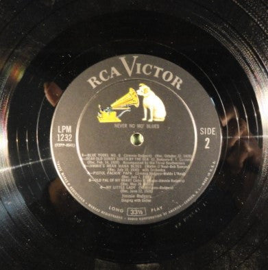 Jimmie Rodgers - Never No Mo' Blues - LP