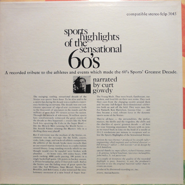 Curt Gowdy (2) - Sports Highlights Of The 60's - LP