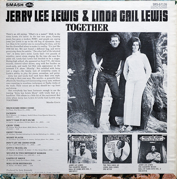 Jerry Lee Lewis & Linda Gail Lewis - Together - LP