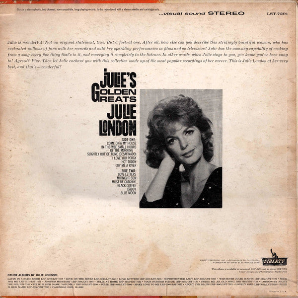 Julie London - Julie's Golden Greats - LP