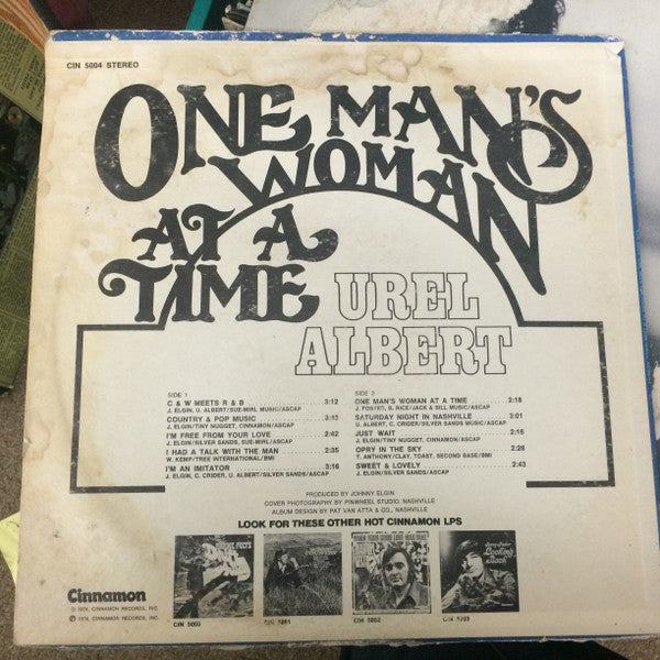 Urel Albert - One Man's Woman At A Time - LP