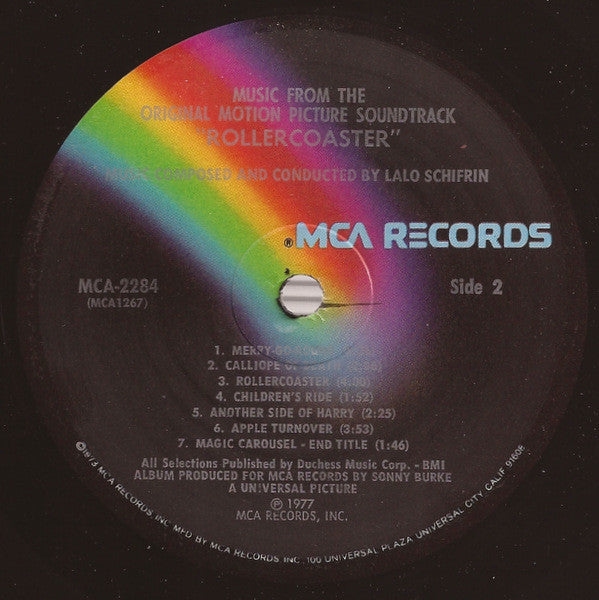 Lalo Schifrin - Rollercoaster (Music From The Original Motion Picture Soundtrack) - LP