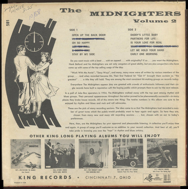 The Midnighters - Volume 2 - LP