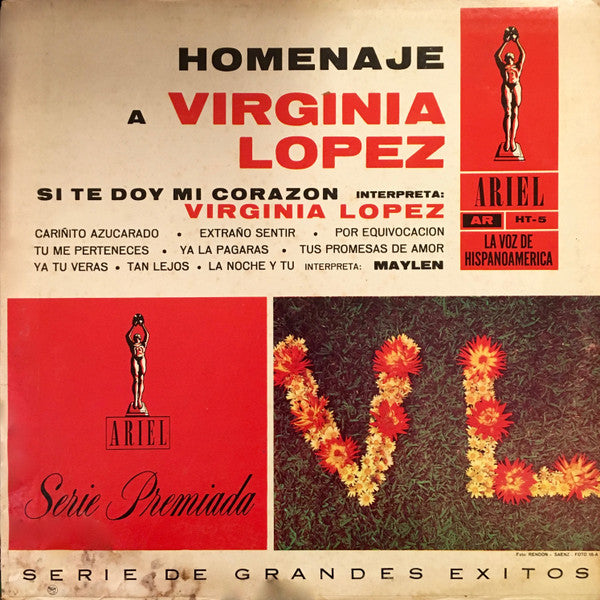Maylen Con Trio Y Ritmos - Homenaje A Virginia Lopez - LP