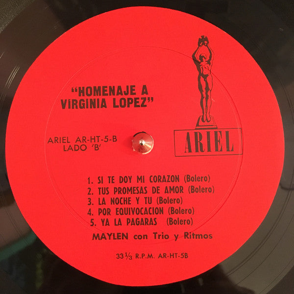 Maylen Con Trio Y Ritmos - Homenaje A Virginia Lopez - LP