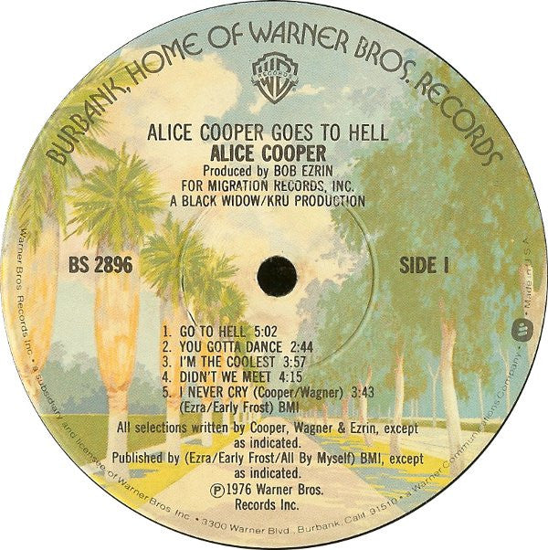 Alice Cooper  - Alice Cooper Goes To Hell - LP