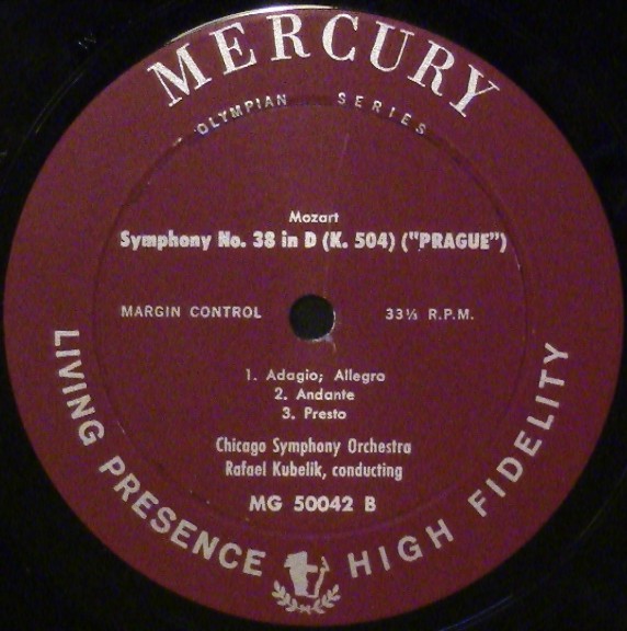 Smetana* / Mozart*, Rafael Kubelik Conducting The Chicago Symphony Orchestra - Vysehrad "The High Castle" / Vltava "The Moldau" / Symphony No. 38 In D (K. 504) "Prague" - LP