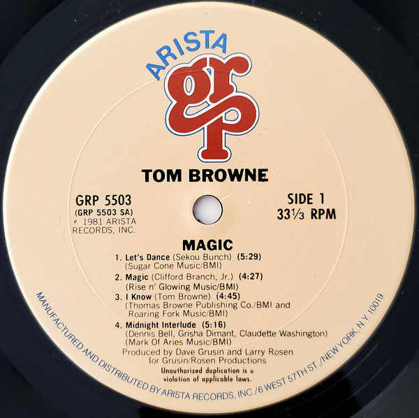 Tom Browne - Magic - LP