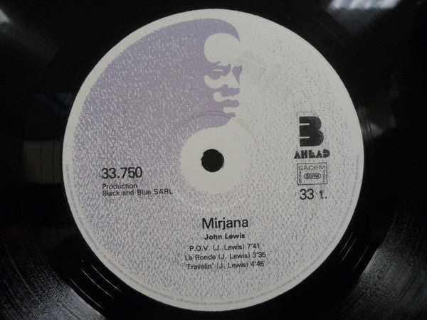 John Lewis (2) Featuring Christian Escoudé - Mirjana - LP