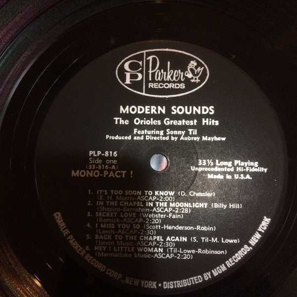 The Orioles - Modern Sounds Of The Orioles Greatest Hits