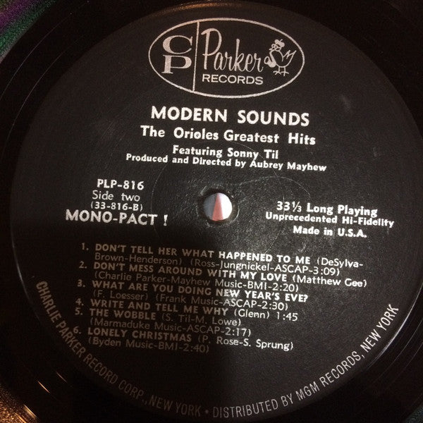 The Orioles - Modern Sounds Of The Orioles Greatest Hits