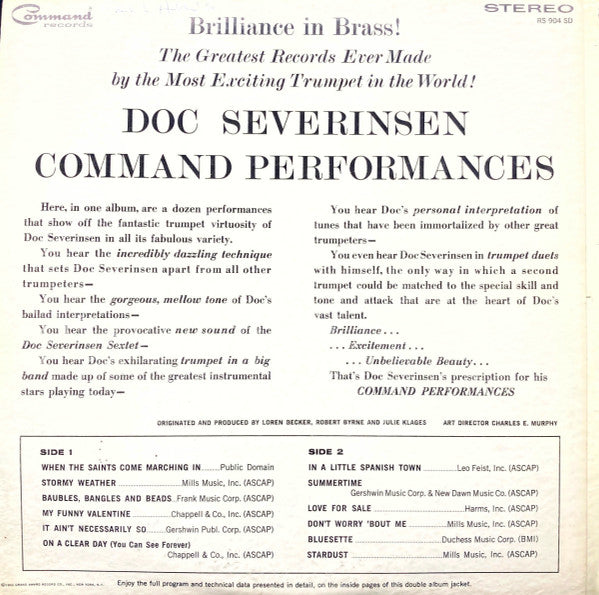 Doc Severinsen - Command Performances - LP