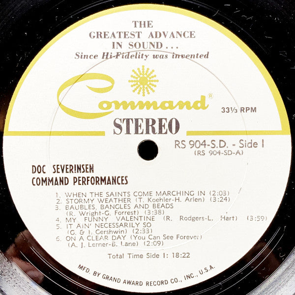 Doc Severinsen - Command Performances - LP