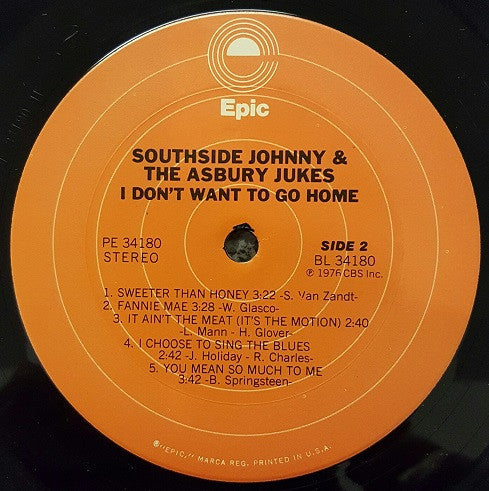 Southside Johnny And The Asbury Jukes* - I Don't Want To Go Home - LP