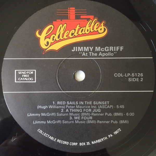 Jimmy McGriff - Jimmy McGriff At The Apollo - LP