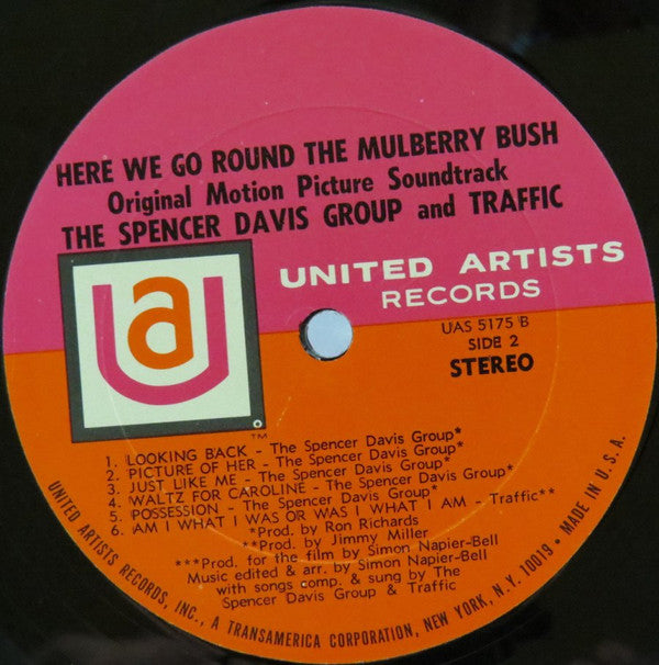 The Spencer Davis Group And Traffic - Here We Go 'Round The Mulberry Bush (Original Motion Picture Soundtrack) - LP