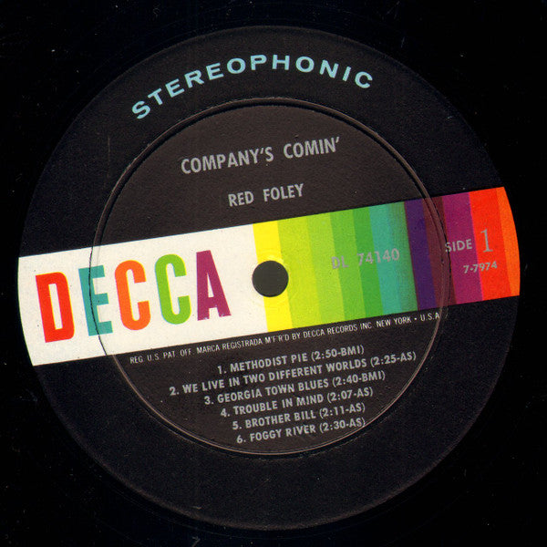 Red Foley - Company's Comin' - LP