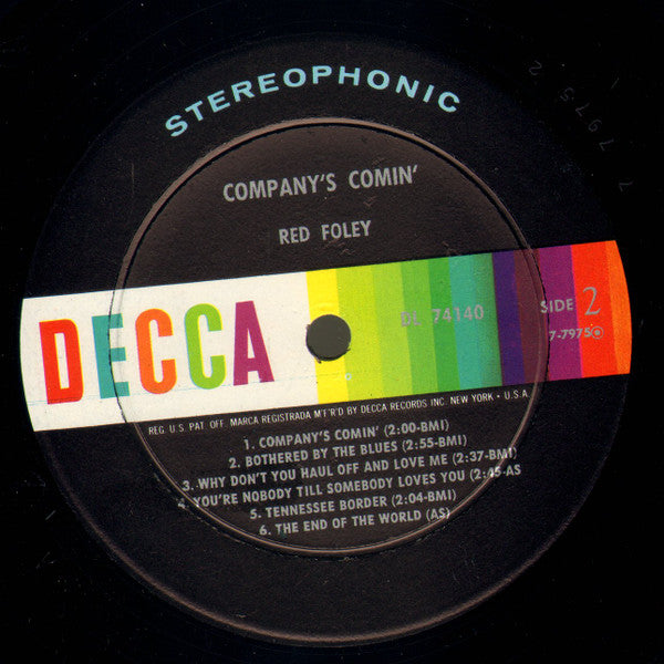 Red Foley - Company's Comin' - LP