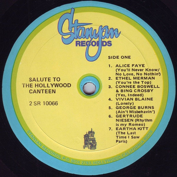 Various - A Salute To The Hollywood Canteen - LP