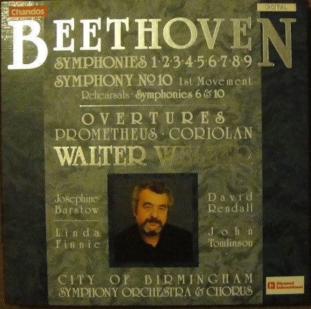 Ludwig van Beethoven, Walter Weller, City Of Birmingham Symphony Orchestra, City Of Birmingham Symphony Orchestra Chorus - Complete Symphonies; Symphony No 10 1st Movement; Rehearsals (Symphonies 6 & 10); Overtures "Prometheus" & "Coriolan" - LP