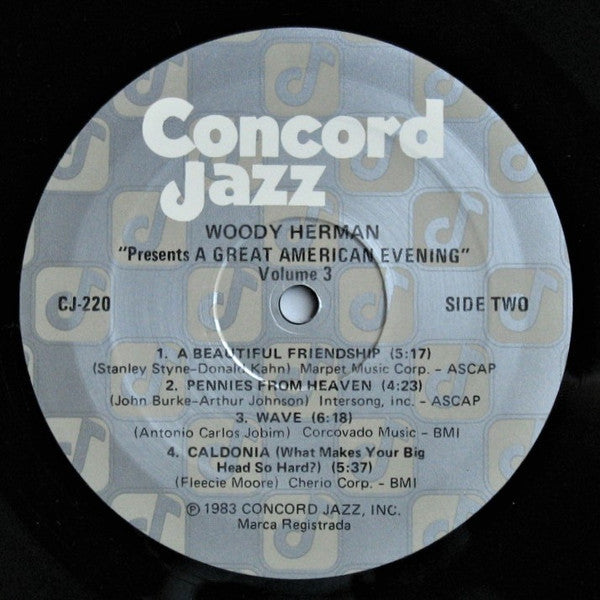 Woody Herman - A Great American Evening Vol. 3 - LP