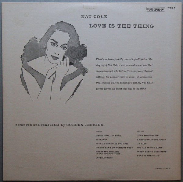 Nat King Cole - Love Is The Thing - LP