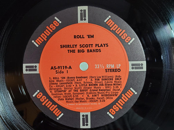Shirley Scott - Roll 'Em: Shirley Scott Plays The Big Bands - LP