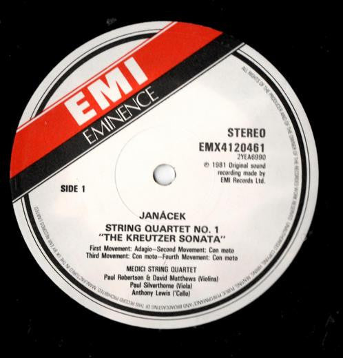 Leoš Janáček, The Medici Quartet - String Quartets Nos 1 & 2 - LP