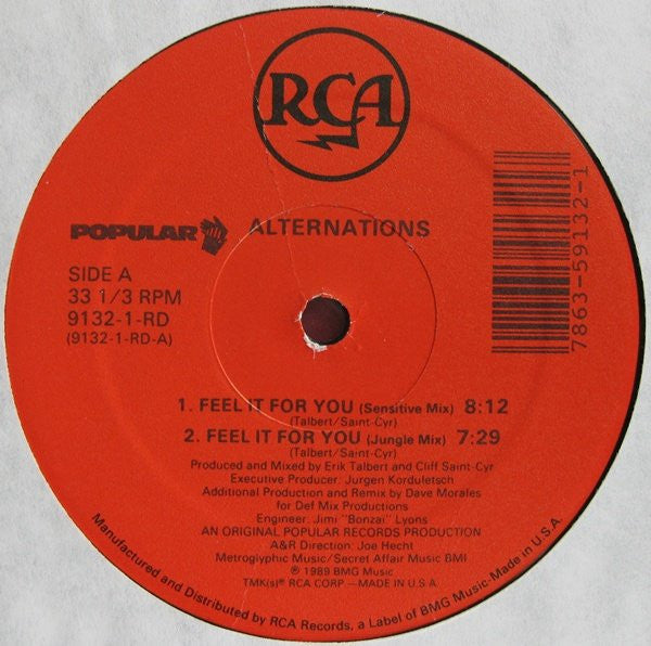 Alternations - Feel It For You - LP