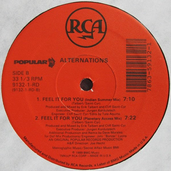 Alternations - Feel It For You - LP